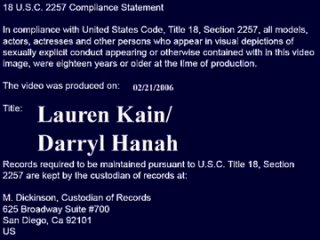 13 darryl hanah lauren kain - [mfst] march 20, 2006 big tits mature big ass natural tits